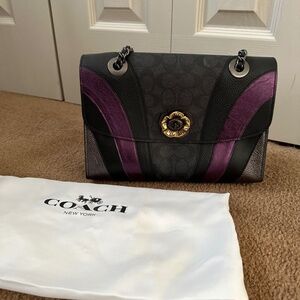 New Coach Drifter in Purple, Black and Charcoal